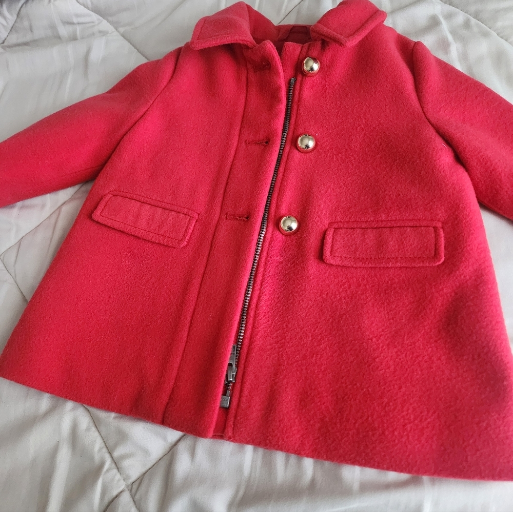 GAP Vibrant Red Kids Pea Coat